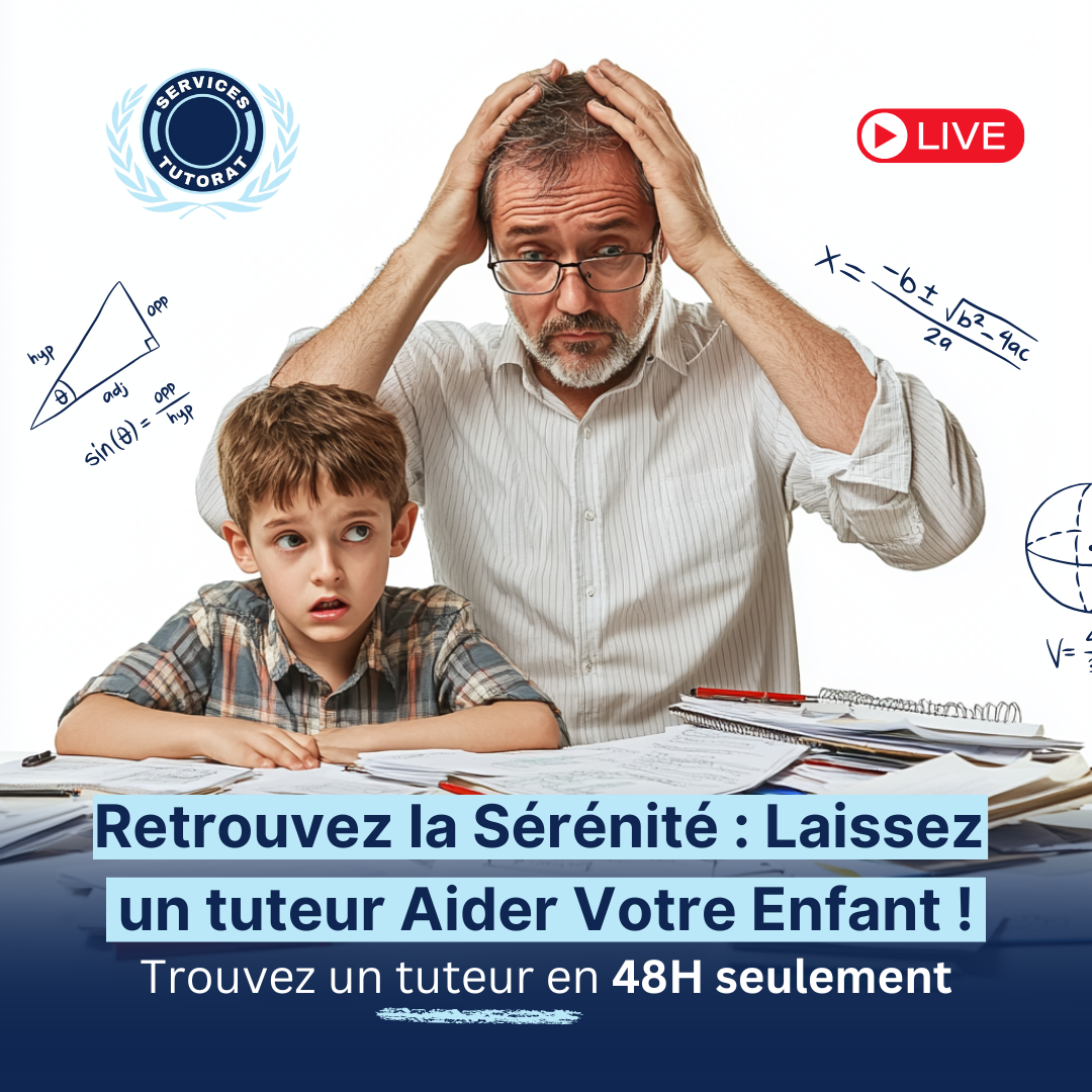 Service de tutorat en mathématiques pour soutien scolaire personnalisé